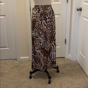 Chicos’s animal print petite maxi skirt!